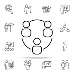 Aufkleber - business communication icon. business organisation icons universal set for web and mobile