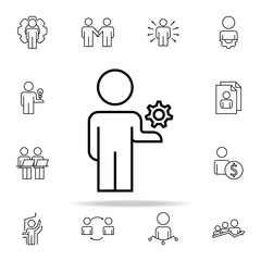 Aufkleber - mechanism of work icon. Business Organisation icons universal set for web and mobile