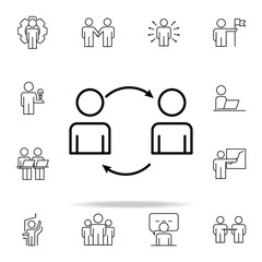 Aufkleber - workflow icon. Business Organisation icons universal set for web and mobile