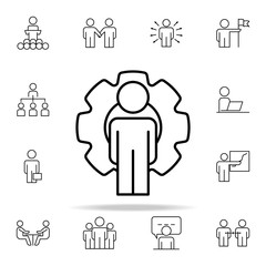 Aufkleber - frame mechanism icon. Business Organisation icons universal set for web and mobile