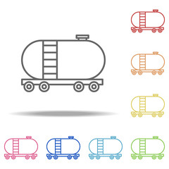 Aufkleber - Tank wagon icon. Elements of Global Logistics in multi color style icons. Simple icon for websites, web design, mobile app, info graphics