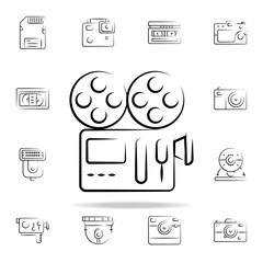 Aufkleber - cinema projector outine icon. Photo and camera icons universal set for web and mobile