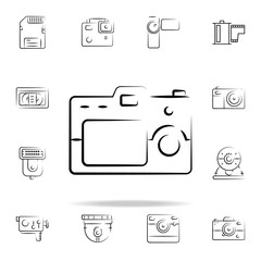 Aufkleber - camera outine icon. photo and camera icons universal set for web and mobile
