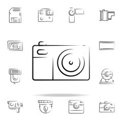 Aufkleber - camera outine icon. photo and camera icons universal set for web and mobile