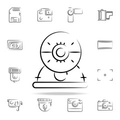 Aufkleber - Webcam outine icon. Photo and camera icons universal set for web and mobile