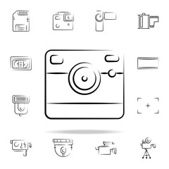Aufkleber - camera outine icon. photo and camera icons universal set for web and mobile