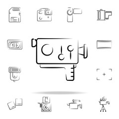 Aufkleber - hand-held camera outine icon. Photo and camera icons universal set for web and mobile