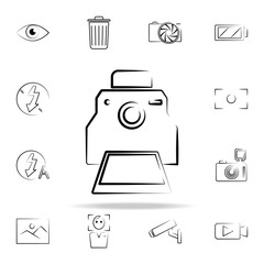 Aufkleber - camera outine icon. photo and camera icons universal set for web and mobile