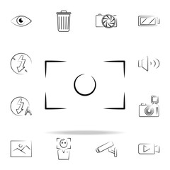 Aufkleber - photo fraime outine icon. Photo and camera icons universal set for web and mobile