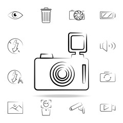 Aufkleber - camera outine icon. photo and camera icons universal set for web and mobile