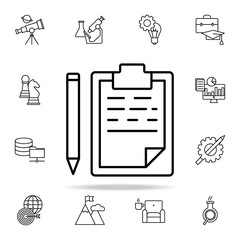 Aufkleber - writing on paper icon. Startup icons universal set for web and mobile