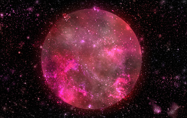a space of the galaxy ,atmosphere with stars at dark background