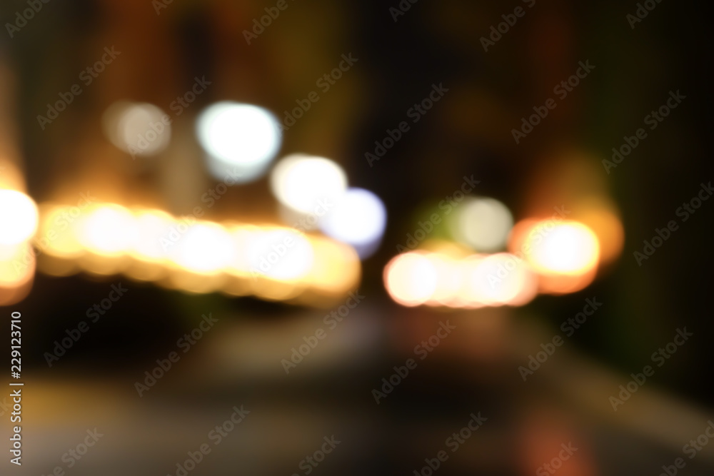 Blurred view of beautiful lights