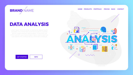 Poster - Data analysis web template