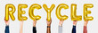 © Rawpixel.com - Hands showing recycle balloons word