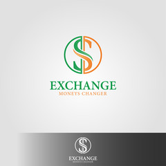 Wall Mural - exchanges - moneys changer logo template