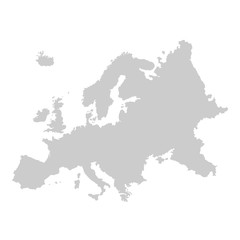 Detailed vector map of Europe