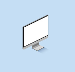 Wall Mural - Isometric monitor 