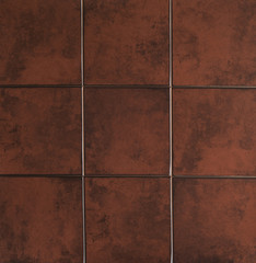 Wall Mural - brown ceramic mosaic classic tile