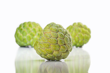 Wall Mural - Custard apple isolated on white background 