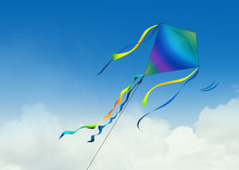 Illustration Of Kite In The Sky