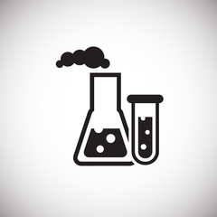 Fototapete - Oil research petrochemistry on white background icon