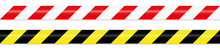Warning Tape Red White And Yellow Black