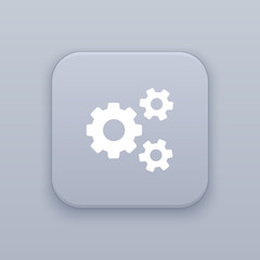 Poster - Setting , Gear button, best vector