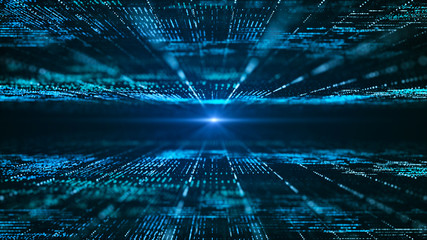 Poster - big data concept.