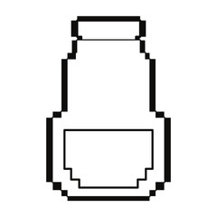 Wall Mural - pixel video game bottle potion