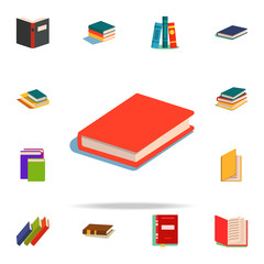 Aufkleber - book flat icon. Book icons universal set for web and mobile