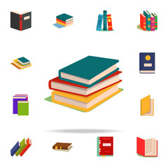 Aufkleber - books flat icon. Book icons universal set for web and mobile
