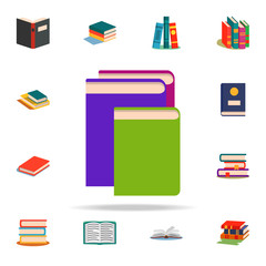 Aufkleber - books flat icon. Book icons universal set for web and mobile