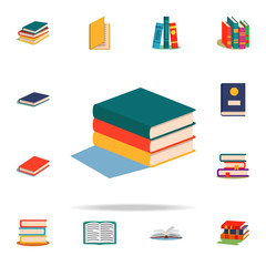 Aufkleber - books flat icon. Book icons universal set for web and mobile