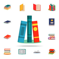 Aufkleber - books flat icon. Book icons universal set for web and mobile