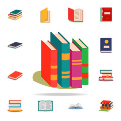 Aufkleber - books flat icon. Book icons universal set for web and mobile