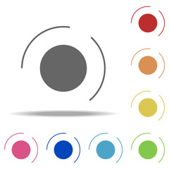 Poster - loading circles  icon. Elements of Loader in multi color style icons. Simple icon for websites, web design, mobile app, info graphics
