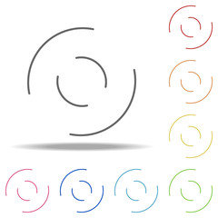 Poster - loading circles  icon. Elements of Loader in multi color style icons. Simple icon for websites, web design, mobile app, info graphics