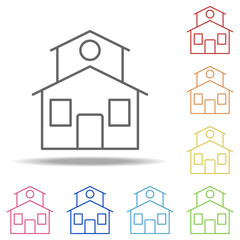 Aufkleber - house icon. Elements of Building Landmarks in multi color style icons. Simple icon for websites, web design, mobile app, info graphics