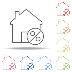 Aufkleber - house favorite icon. Elements of Building Landmarks in multi color style icons. Simple icon for websites, web design, mobile app, info graphics
