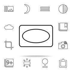 Aufkleber - Vignette sign icon. Image icons universal set for web and mobile