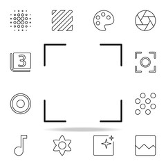 Poster - Focus sign icon. Image icons universal set for web and mobile