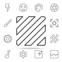 Poster - Lines sign icon. Image icons universal set for web and mobile