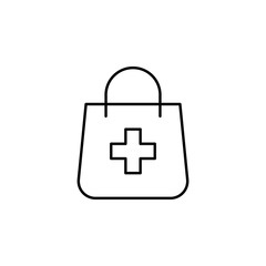 Poster - shopping icon. Element of medicine for mobile concept and web apps icon. Thin line icon for website design and development, app development. Premium icon