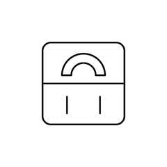 Poster - weight medical icon. Element of medicine for mobile concept and web apps icon. Thin line icon for website design and development, app development. Premium icon