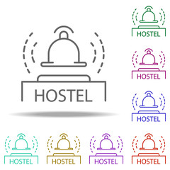 Poster - bell dusk icon. Elements of Summer holiday & Travel in multi color style icons. Simple icon for websites, web design, mobile app, info graphics