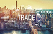 Trade with the New York City skyline near midtown