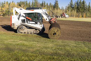 Industrial sod installation