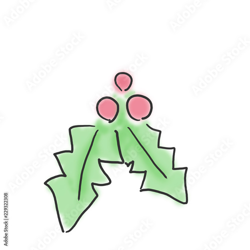 ヒイラギ クリスマスイメージ落書き風ゆるいイラスト Stock Illustration Adobe Stock ヒイラギ クリスマスイメージ落書き風ゆるいイラスト Stock Illustration Adobe Stock