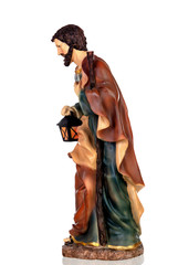 Wall Mural - Figure of Saint Joseph of the Nativity scene